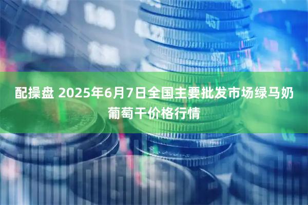 配操盘 2025年6月7日全国主要批发市场绿马奶葡萄干价格行情
