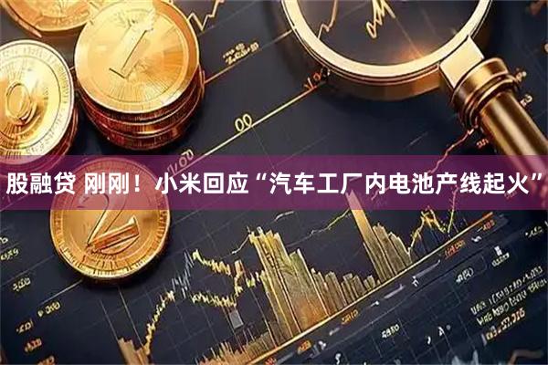 股融贷 刚刚！小米回应“汽车工厂内电池产线起火”